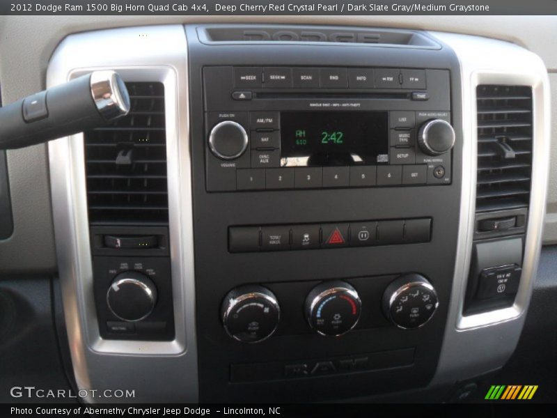 Controls of 2012 Ram 1500 Big Horn Quad Cab 4x4