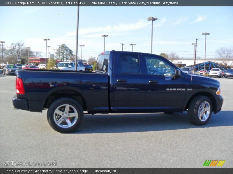 True Blue Pearl / Dark Slate Gray/Medium Graystone 2012 Dodge Ram 1500 Express Quad Cab 4x4