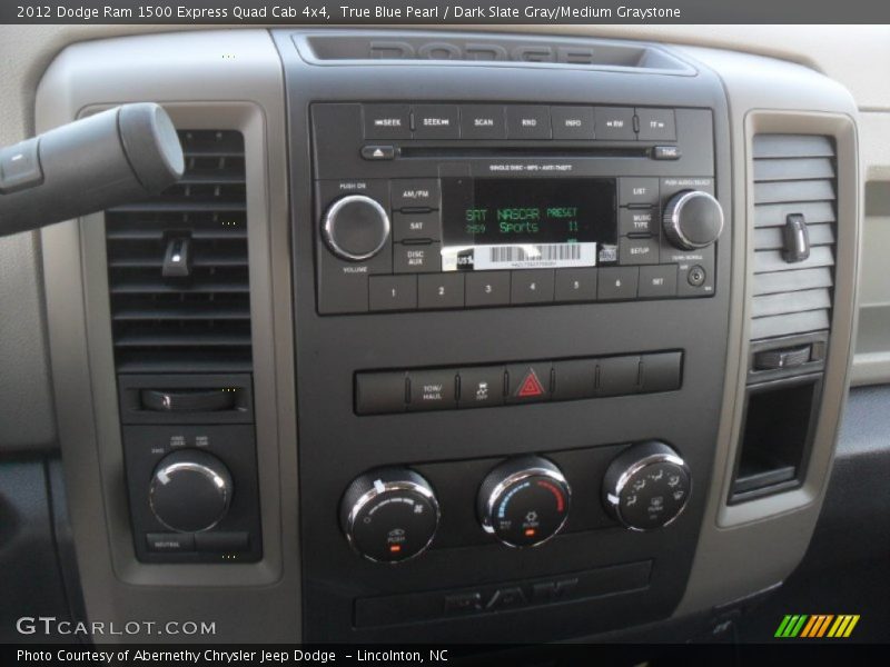 True Blue Pearl / Dark Slate Gray/Medium Graystone 2012 Dodge Ram 1500 Express Quad Cab 4x4