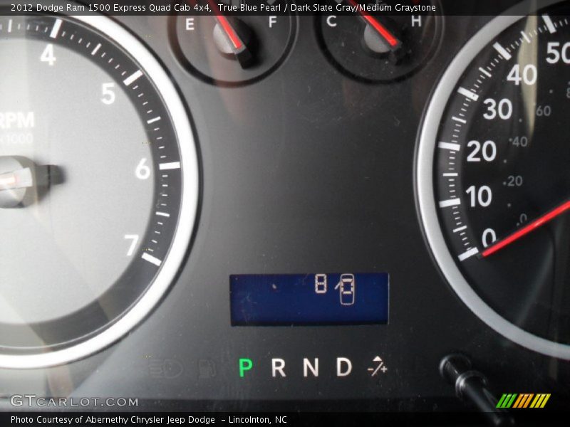 True Blue Pearl / Dark Slate Gray/Medium Graystone 2012 Dodge Ram 1500 Express Quad Cab 4x4
