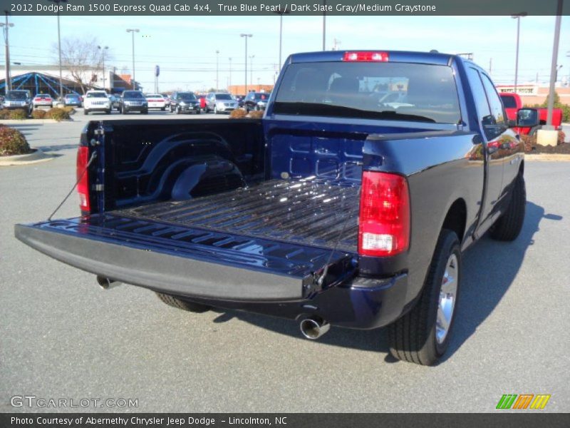 True Blue Pearl / Dark Slate Gray/Medium Graystone 2012 Dodge Ram 1500 Express Quad Cab 4x4