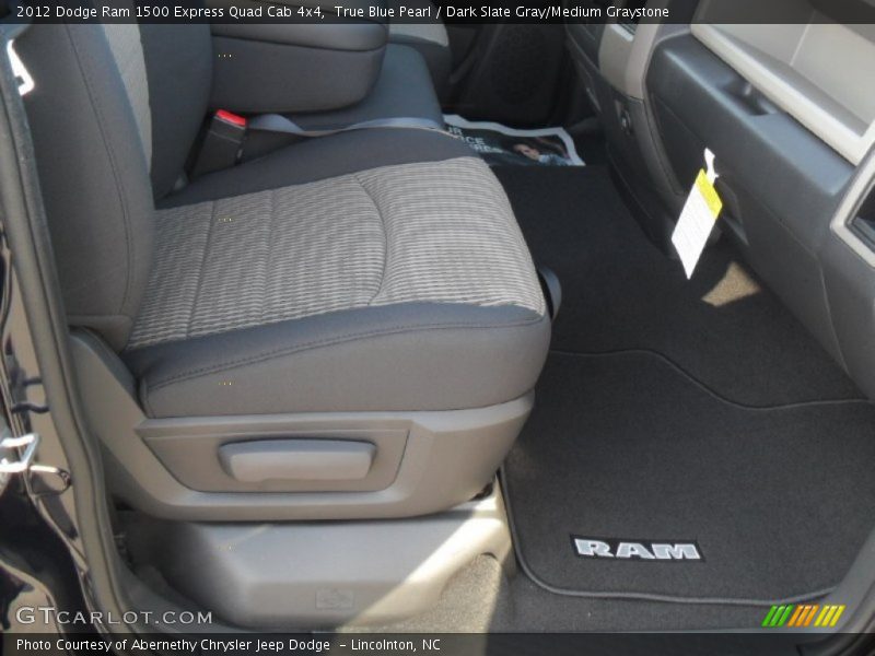 True Blue Pearl / Dark Slate Gray/Medium Graystone 2012 Dodge Ram 1500 Express Quad Cab 4x4
