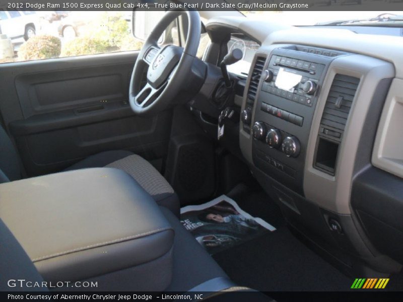 True Blue Pearl / Dark Slate Gray/Medium Graystone 2012 Dodge Ram 1500 Express Quad Cab 4x4