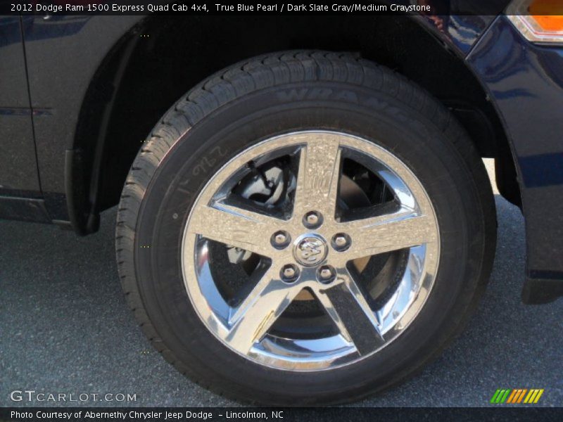 True Blue Pearl / Dark Slate Gray/Medium Graystone 2012 Dodge Ram 1500 Express Quad Cab 4x4