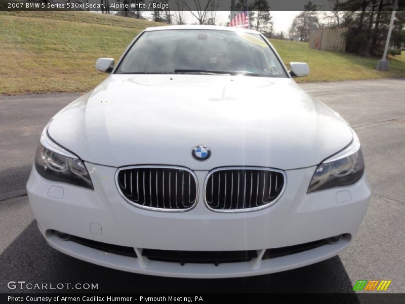Alpine White / Beige 2007 BMW 5 Series 530xi Sedan
