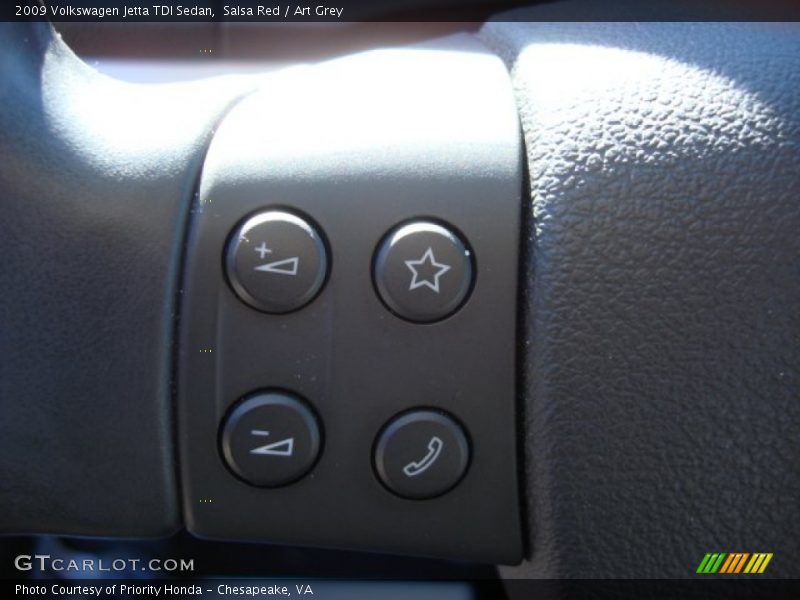 Salsa Red / Art Grey 2009 Volkswagen Jetta TDI Sedan