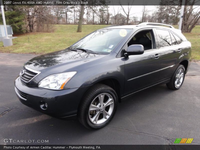Flint Gray Mica / Black 2007 Lexus RX 400h AWD Hybrid
