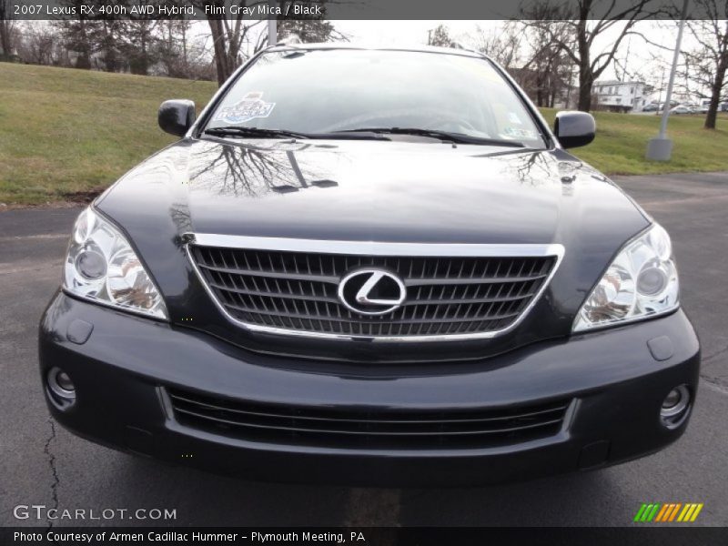 Flint Gray Mica / Black 2007 Lexus RX 400h AWD Hybrid