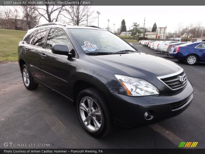 Flint Gray Mica / Black 2007 Lexus RX 400h AWD Hybrid