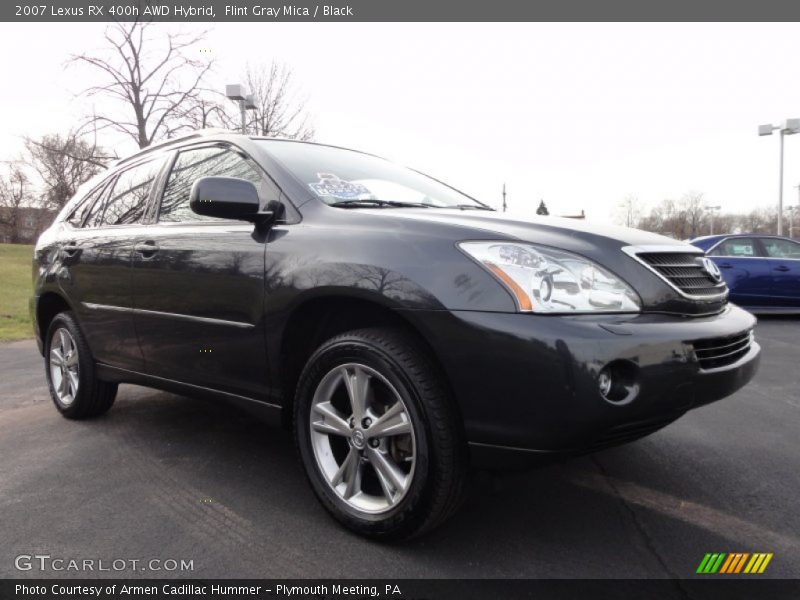 Flint Gray Mica / Black 2007 Lexus RX 400h AWD Hybrid