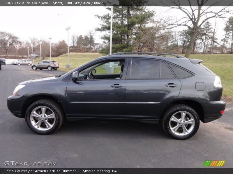 Flint Gray Mica / Black 2007 Lexus RX 400h AWD Hybrid