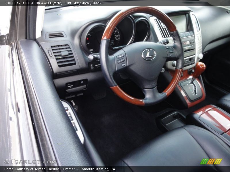 Flint Gray Mica / Black 2007 Lexus RX 400h AWD Hybrid