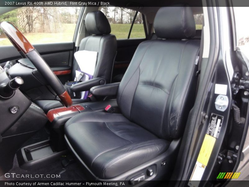 Flint Gray Mica / Black 2007 Lexus RX 400h AWD Hybrid