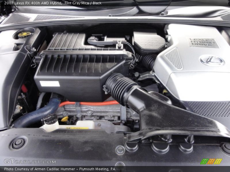 Flint Gray Mica / Black 2007 Lexus RX 400h AWD Hybrid