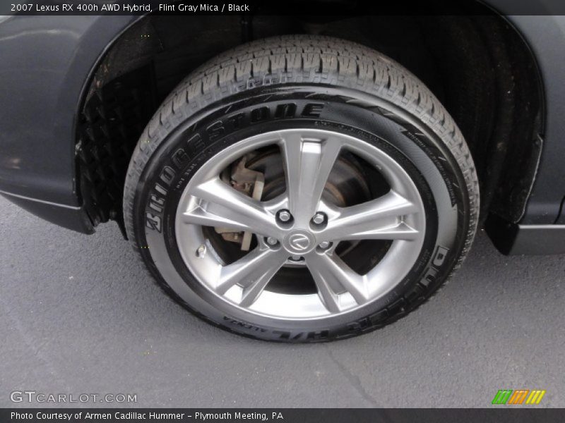 Flint Gray Mica / Black 2007 Lexus RX 400h AWD Hybrid