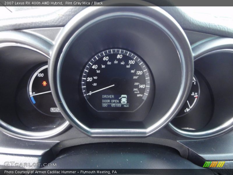 Flint Gray Mica / Black 2007 Lexus RX 400h AWD Hybrid