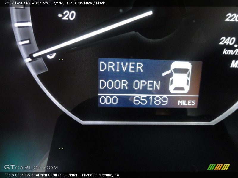 Flint Gray Mica / Black 2007 Lexus RX 400h AWD Hybrid