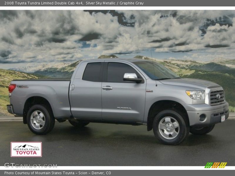 Silver Sky Metallic / Graphite Gray 2008 Toyota Tundra Limited Double Cab 4x4