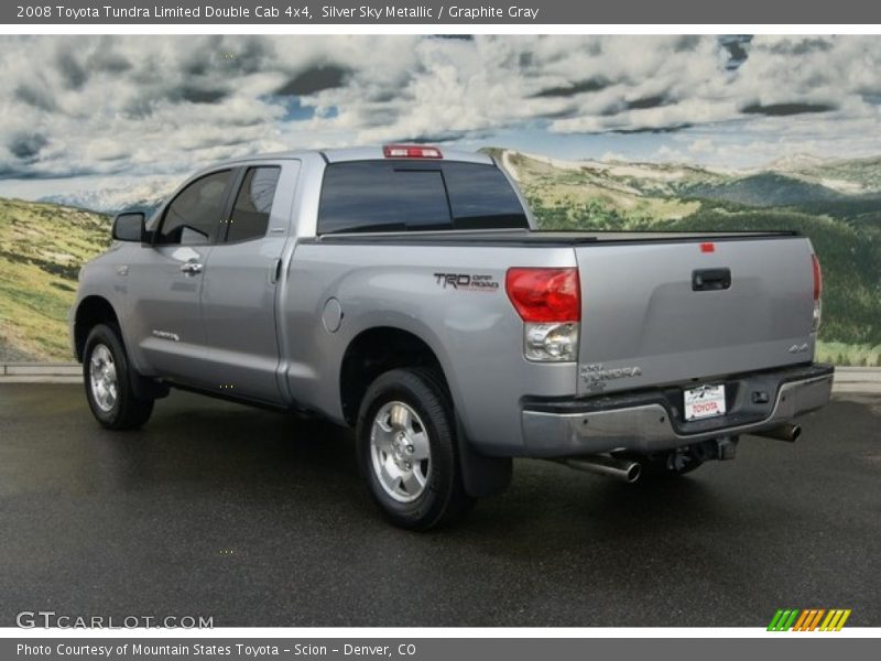 Silver Sky Metallic / Graphite Gray 2008 Toyota Tundra Limited Double Cab 4x4