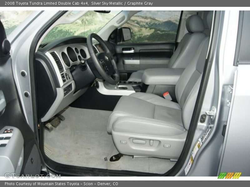 Silver Sky Metallic / Graphite Gray 2008 Toyota Tundra Limited Double Cab 4x4