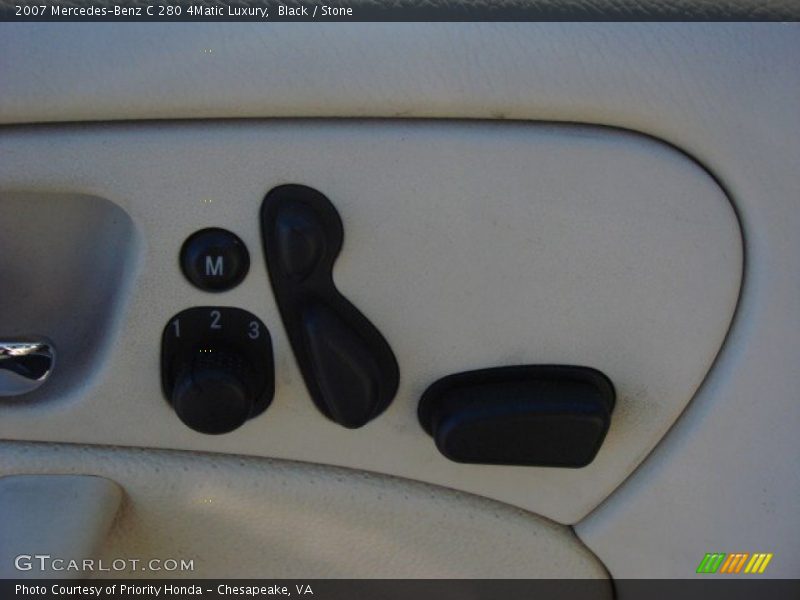 Black / Stone 2007 Mercedes-Benz C 280 4Matic Luxury