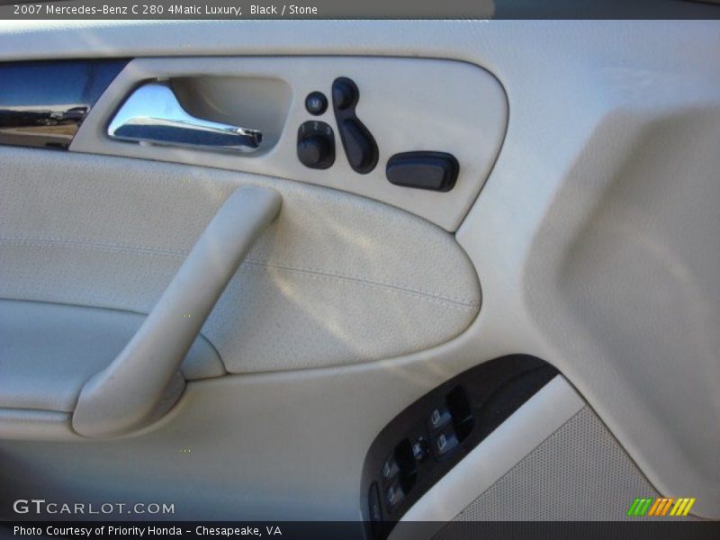 Black / Stone 2007 Mercedes-Benz C 280 4Matic Luxury