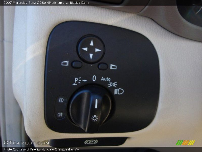 Black / Stone 2007 Mercedes-Benz C 280 4Matic Luxury