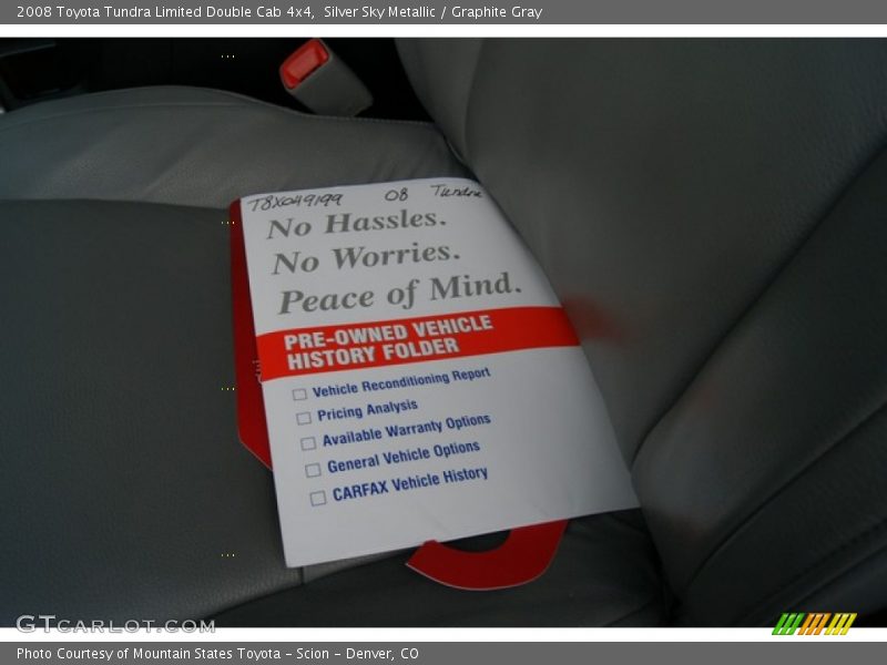 Silver Sky Metallic / Graphite Gray 2008 Toyota Tundra Limited Double Cab 4x4