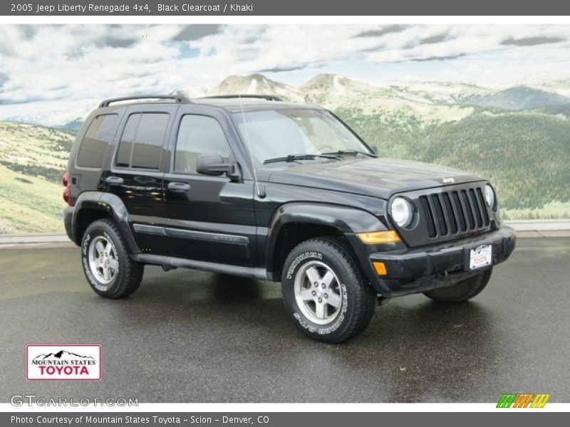 Black Clearcoat / Khaki 2005 Jeep Liberty Renegade 4x4