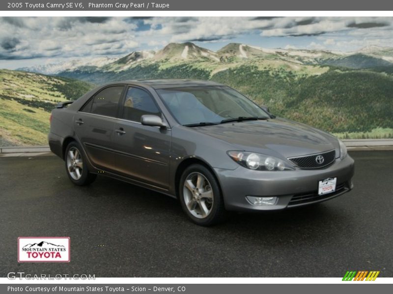 Phantom Gray Pearl / Taupe 2005 Toyota Camry SE V6