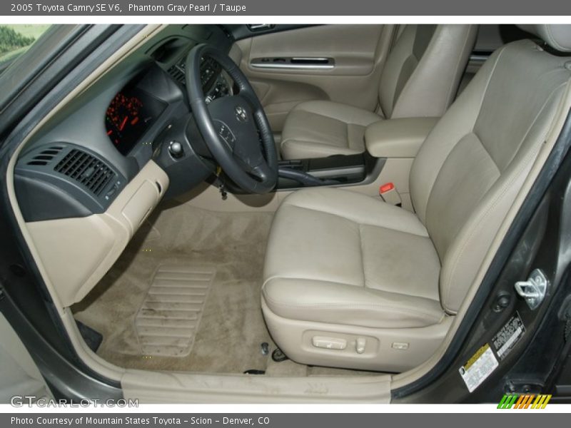Phantom Gray Pearl / Taupe 2005 Toyota Camry SE V6