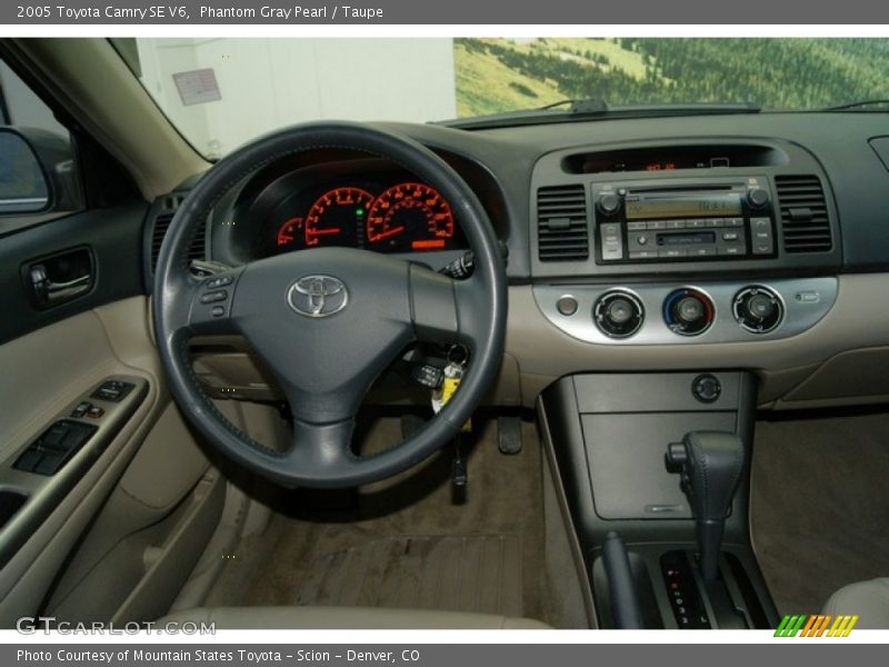 Phantom Gray Pearl / Taupe 2005 Toyota Camry SE V6