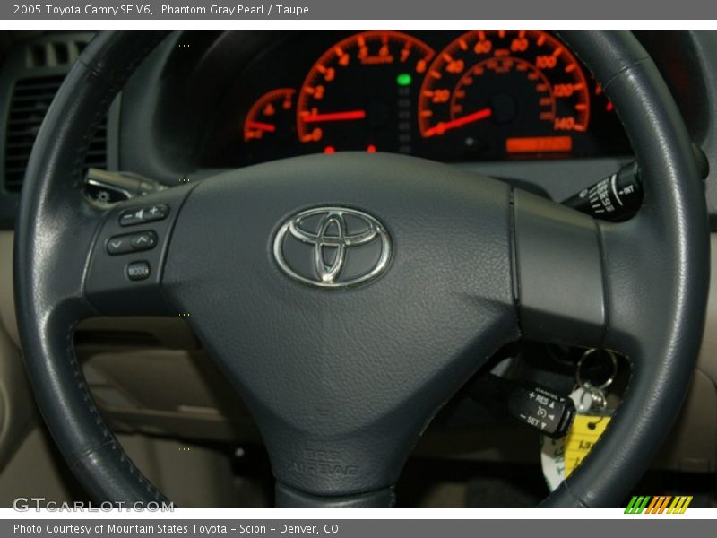Phantom Gray Pearl / Taupe 2005 Toyota Camry SE V6