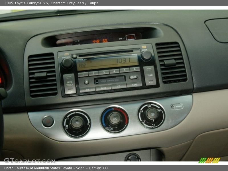 Phantom Gray Pearl / Taupe 2005 Toyota Camry SE V6