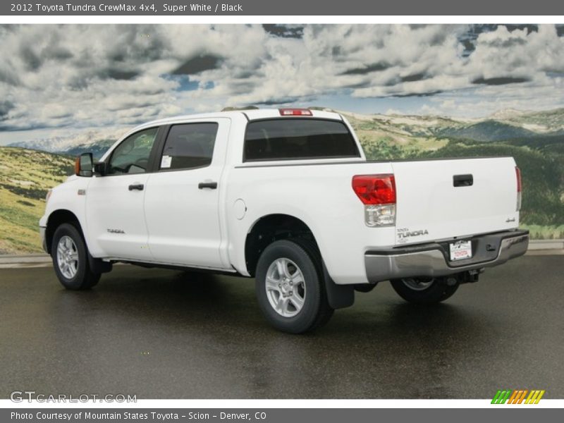 Super White / Black 2012 Toyota Tundra CrewMax 4x4