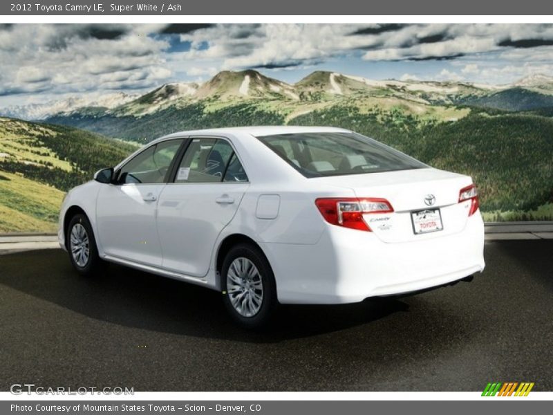 Super White / Ash 2012 Toyota Camry LE