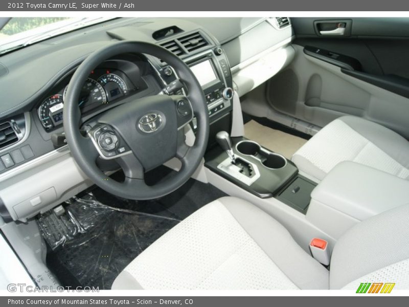 Super White / Ash 2012 Toyota Camry LE