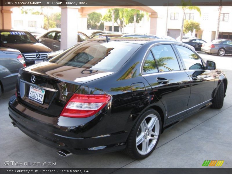Black / Black 2009 Mercedes-Benz C 300 Sport