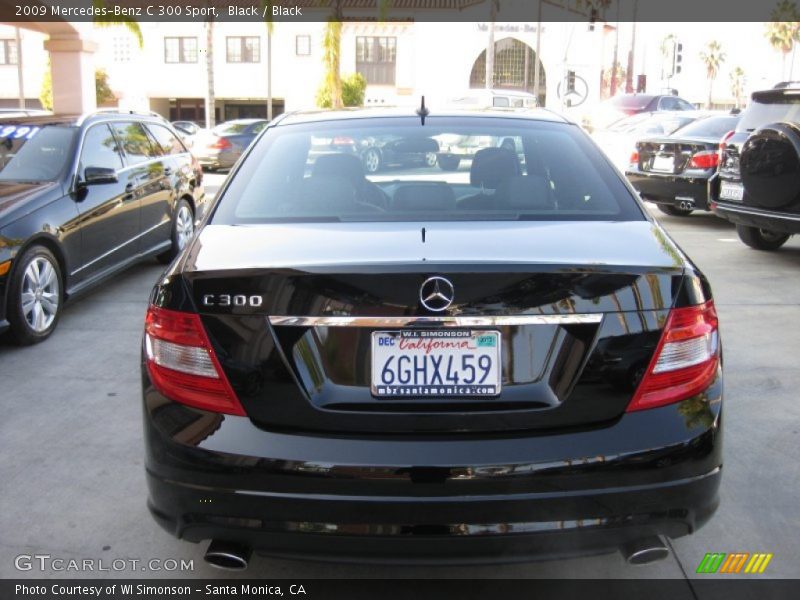 Black / Black 2009 Mercedes-Benz C 300 Sport