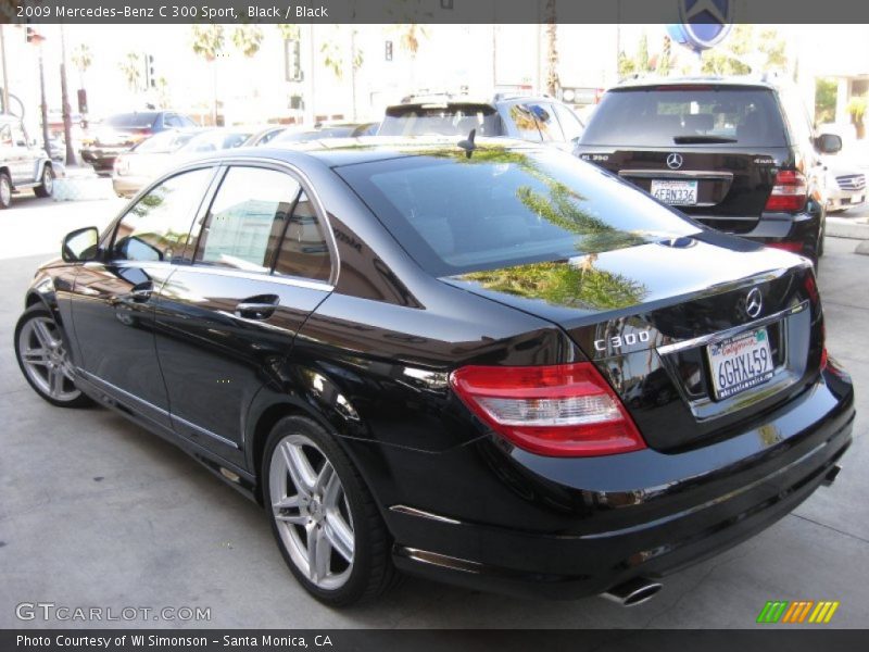 Black / Black 2009 Mercedes-Benz C 300 Sport