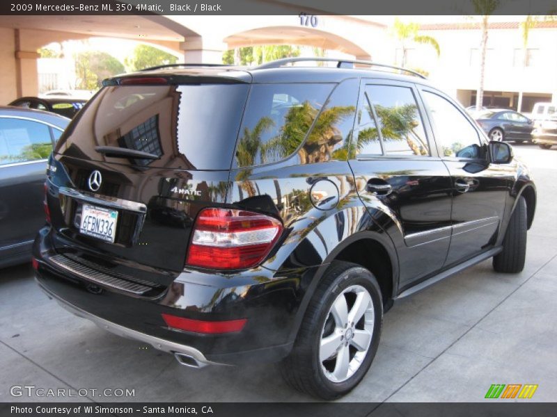 Black / Black 2009 Mercedes-Benz ML 350 4Matic