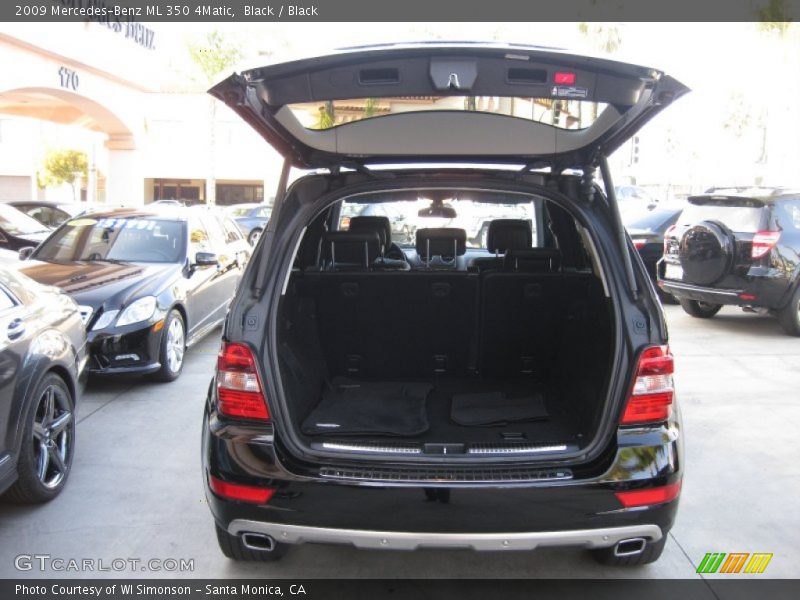 Black / Black 2009 Mercedes-Benz ML 350 4Matic