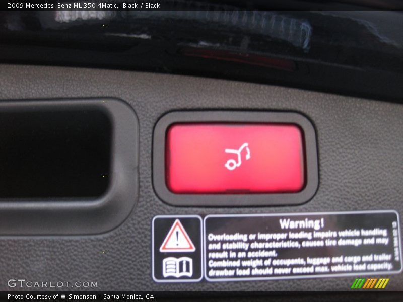 Black / Black 2009 Mercedes-Benz ML 350 4Matic