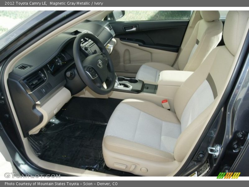 Magnetic Gray Metallic / Ivory 2012 Toyota Camry LE