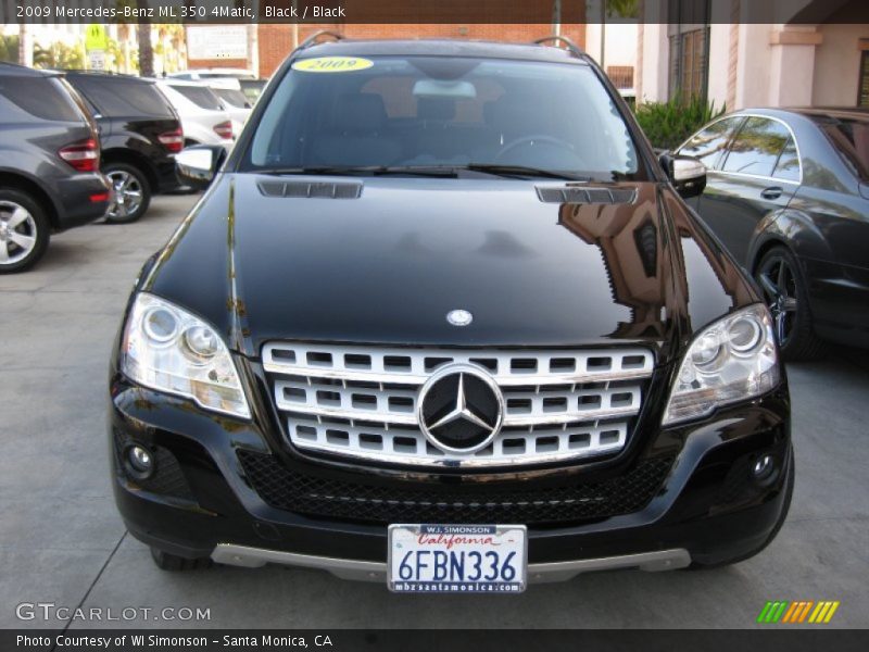 Black / Black 2009 Mercedes-Benz ML 350 4Matic