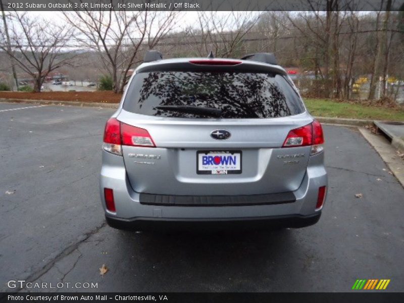 Ice Silver Metallic / Off Black 2012 Subaru Outback 3.6R Limited