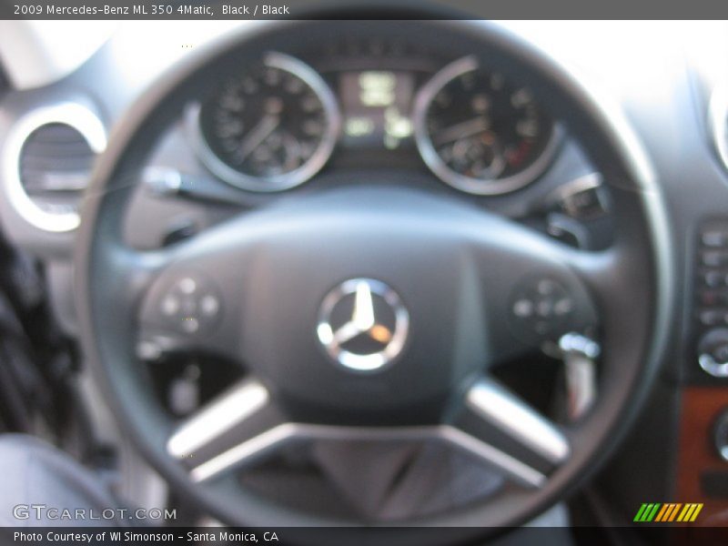 Black / Black 2009 Mercedes-Benz ML 350 4Matic