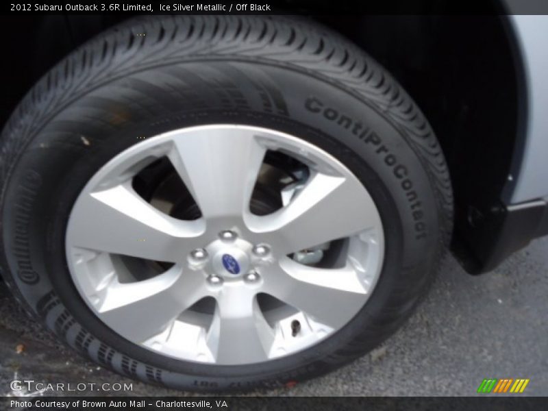 Ice Silver Metallic / Off Black 2012 Subaru Outback 3.6R Limited