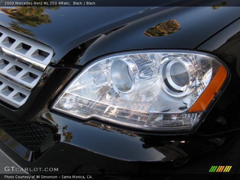 Black / Black 2009 Mercedes-Benz ML 350 4Matic