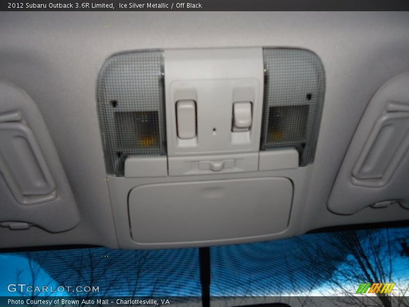 Ice Silver Metallic / Off Black 2012 Subaru Outback 3.6R Limited